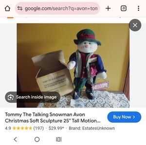 Tommy the Talking Snowman by Avon